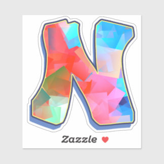 Letter N_ Graffiti alfabet letters Sticker