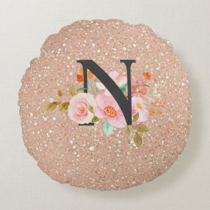 Letter N Rond Kussen