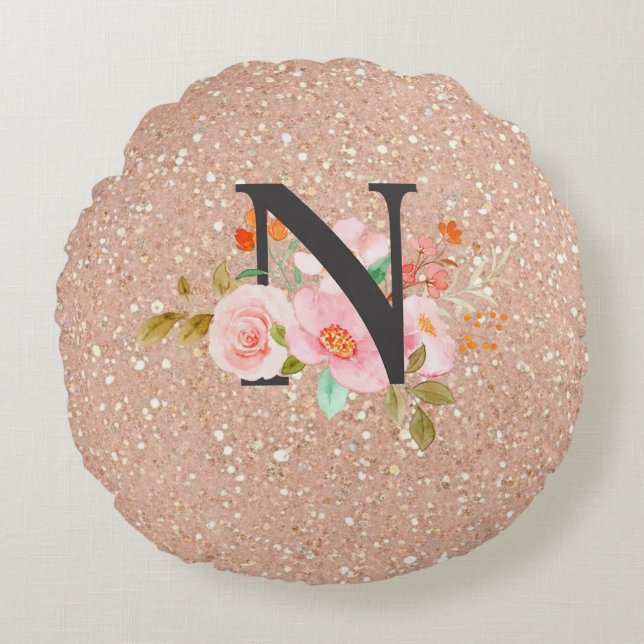 Letter N Rond Kussen (Voorkant)