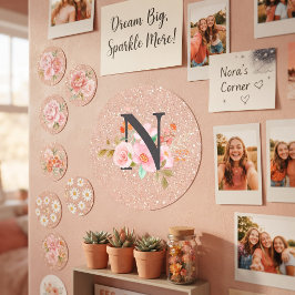 Letter N Ronde Sticker