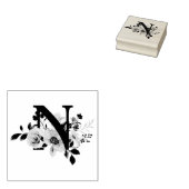 Letter N Rubberstempel (Gestempeld)