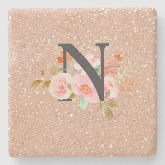 Letter N Stenen Onderzetter (Voorkant)