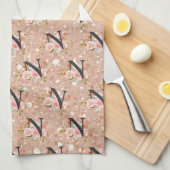 Letter N Theedoek (Quarter Fold)