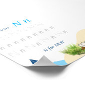 Letter N Volgposter voor Kinderen Poster (Hoek)
