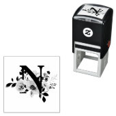 Letter N Zelfinktende Stempel (In situ)
