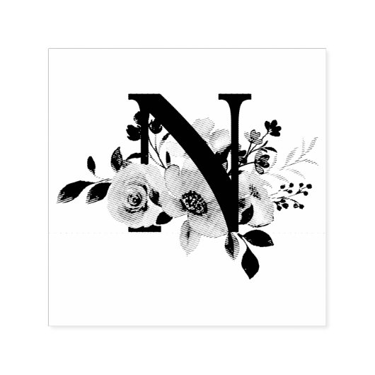 Letter N Zelfinktende Stempel (Design)