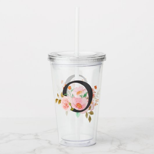 Letter O Acryl Drinkbeker (Voorkant)