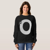 Letter O Alphabet Initiaal Monogram Trui (Voorkant volledig)