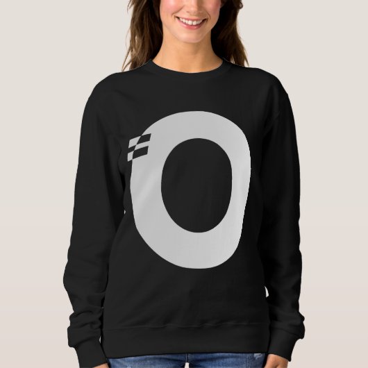 Letter O Alphabet Initiaal Monogram Trui (Voorkant)