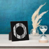 LETTER O BAR CODE Eerste Initiaal Barcodepatroon Fotoplaat (Insitu)