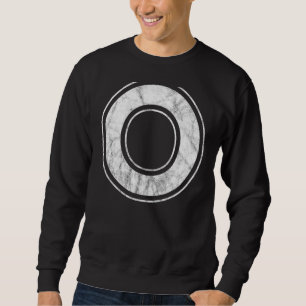 Letter O Capital Alphabet Monogram Initiaal Trui