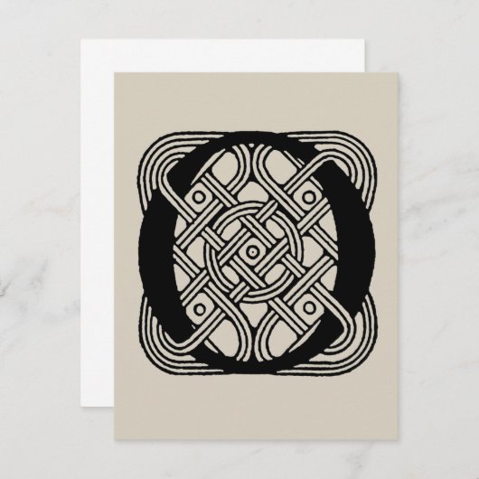 Letter O Celtic Knot Monogram (Voorkant / Achterkant)