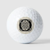 Letter O  Celtic Knot Monogram Golfballen (Voorkant)