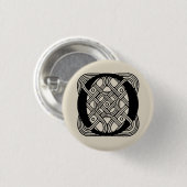 Letter O Celtic Knot Monogram Ronde Button 3,2 Cm (Voorkant /achterkant)