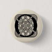 Letter O  Celtic Knot Monogram Ronde Button 3,2 Cm (Voorkant)
