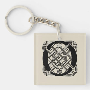Letter O  Celtic Knot Monogram Sleutelhanger