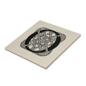 Letter O  Celtic Knot Monogram Tegeltje (Zijkant)