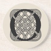 Letter O  Celtic Knot Monogram Zandsteen Onderzetter (Voorkant)