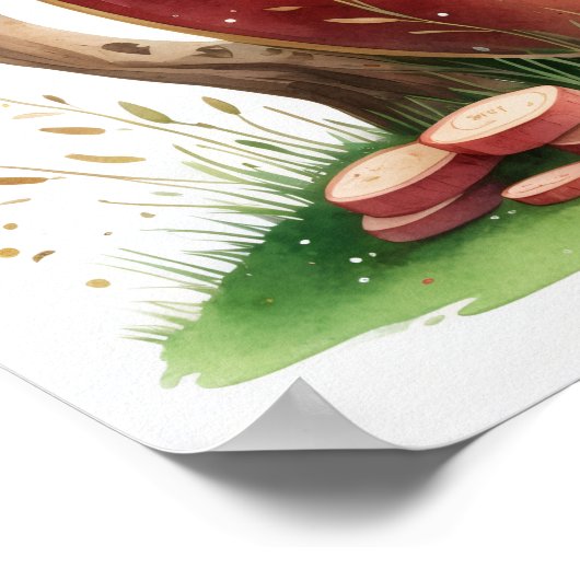 Letter O Cherry Blossom Fairy Art Poster Alphabet (Hoek)