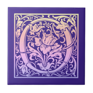 Letter O Colorful  First Letter-gradiënt Tegeltje