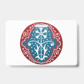 Letter "O" Elegant geborduurd Badge (Achterkant)