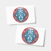 Letter "O" Elegant geborduurd Badge (Voor- en achterkant)