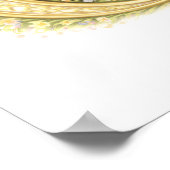 Letter O Gold Spring Nature Monogram Owl Kids Poster (Hoek)