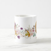 Letter O - Gouden bloem naam zus collega vriend Koffiemok (Center)