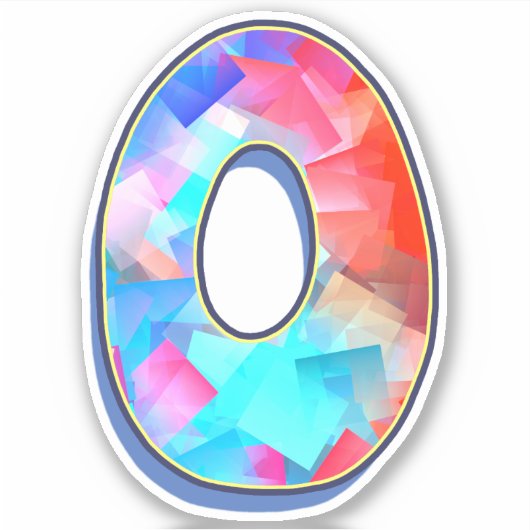 Letter O_ Graffiti Alfabet Letters Sticker (Voorkant)