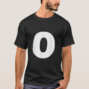Letter O Hoofdletter Alfabet Monogram Initiaal T-shirt