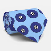 Letter O in het Stropdas van het Soccer Blue Monog (Opgerold)