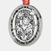 Letter O Medieval Monogram  Initiaal Metalen Ornament (Links)