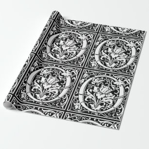 Letter O Middeleeuwse Monogram Art Nouveau Cadeaupapier