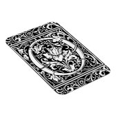 Letter O Middeleeuwse Monogram Art Nouveau Magneet (Rechterzijde)