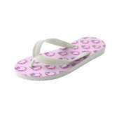 Letter O monogram doodle art teenslippers (Schuin)