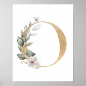 Letter O Monogram Poster (Voorkant)