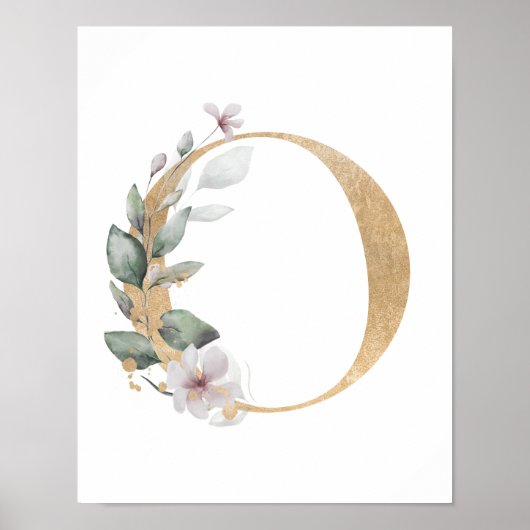 Letter O Monogram Poster (Voorkant)