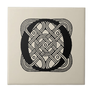 Letter O Monogram Vintage Keltische Knoopprint Tegeltje