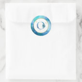 *~* LETTER O - Nautische strandenvelop Sticker (Tas)