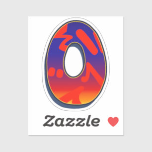 Letter O -  Night Sky Sticker