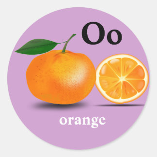 Letter O oranje Stickers