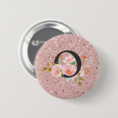 Letter O Ronde Button 5,7 Cm (Voorkant /achterkant)