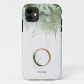 Letter O Varen & Succulent Hoesje-Mate iPhone Case (Achterkant)