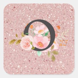 Letter O Vierkante Sticker