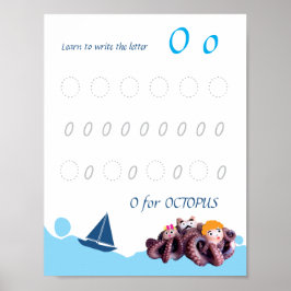 Letter O Volgen Poster voor Kinderen