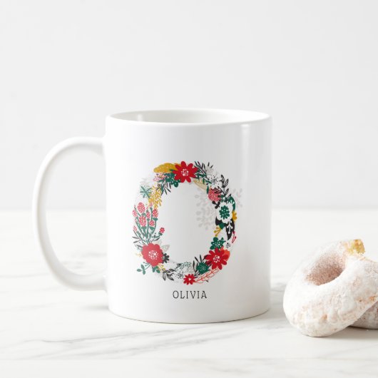 letter O | Whimsical Floral Letter Monogram I Mok (Met donut)