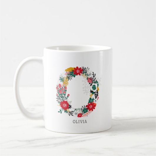 letter O | Whimsical Floral Letter Monogram I Mok (Links)