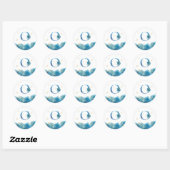 *~* LETTER O - Zee Ocean Beach Envelope Sticker (Vel)