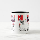 Letter-ontwerp Tweekleurige Koffiemok (Center)