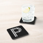 LETTER P BAR CODE Eerste Initiaal Barcodepatroon Onderzetter (Rechterzijde)